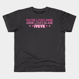 Pretty in Pink Love Triangle Kids T-Shirt